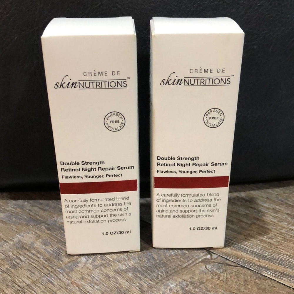 Skin Nutrition Double Strength Retinol Night Repair Serum Lot of 2